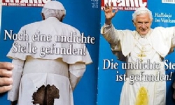 Papa`dan mizah dergisine yasak 