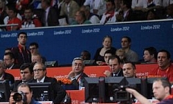 Cumhurbaşkanı Ermeni sporcuların Olmpiyat Oyunlarındaki karşılaşmalarını izledi.