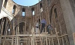 Ermeni kilisesi’nde restorasyon çalışmalarına başlandı