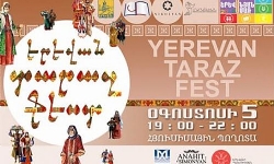 Erevan’da ilk kez geleneksel Ermeni kıyafetleri “Taraz Fest” defilesi yapıldı..