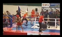 Azerbaycanlılar Ringe Girerek Sopalarla Karabağlı Ermeni Sporcu’ya Saldırdı 