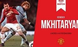 Mkhitaryan, Manchester United-Feyenoord Maçının En İyi Futbolcusu