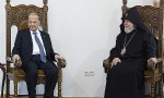 ​Lübnan Cumhurbaşkanı Ermeni Apostolik Kilisesi Merkezi Eçmiadzin’i ziyaret etti