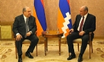 Ermenistan ve Karabağ Cumhurbaşkanları buluştu