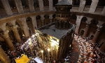 ​Ermeni, Rum Ortodoks ve Katolik kiliseleri Kudüs’teki Kutsal Kabir kilisesinin temelini restore ede