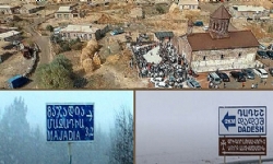 ​Gürcistan`da Ermeni köylerinin Ermenice isimleri tabelalardan kaldırıldı