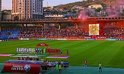 ​Ermenistan Milli takımı Letonya`yı yenilgiye uğratip üst üste ikinci galibiyetini kutladı